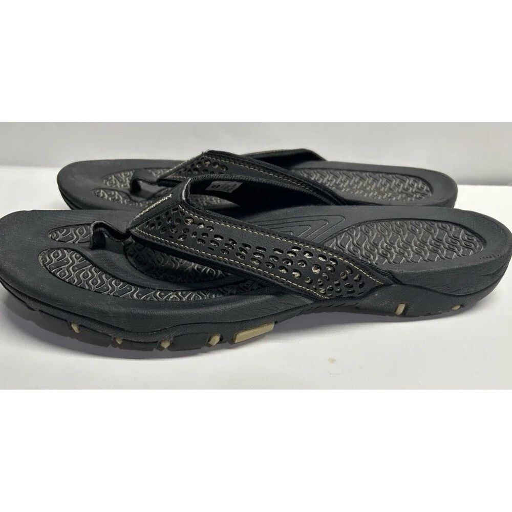 Black/Tan HobiBear Flip Flops Sport Thong Sandals Outdoor Beach EU 47 men 13